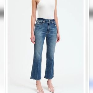 Daze High Rise Blue Ankle Flare Women's Jeans